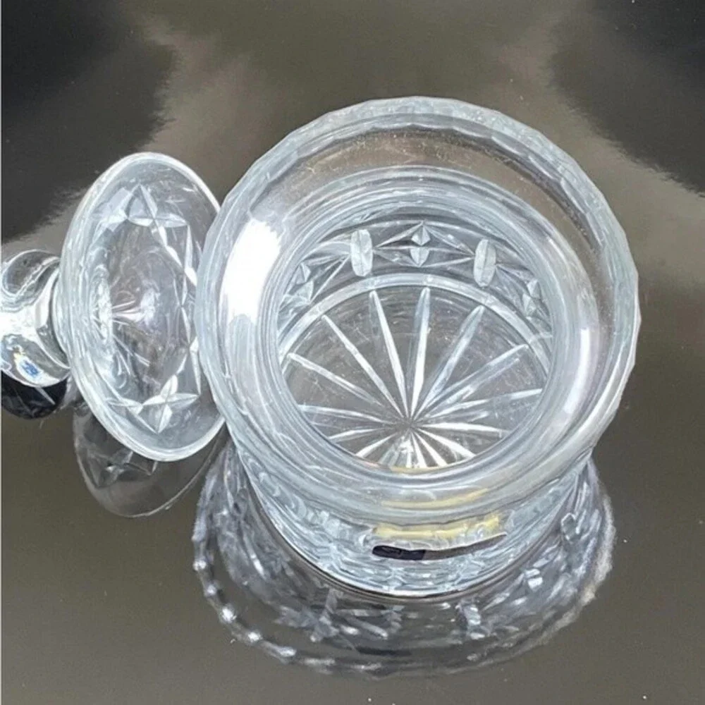 Original Badash of Poland Handcut 24% Lead Crystal Biscuit Cookie Jar with Lid